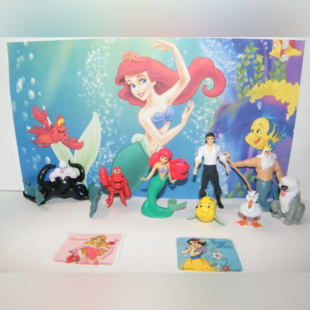 Classic Little Mermaid Movie Deluxe Party Favors Goody Bag Fillers Set of 12